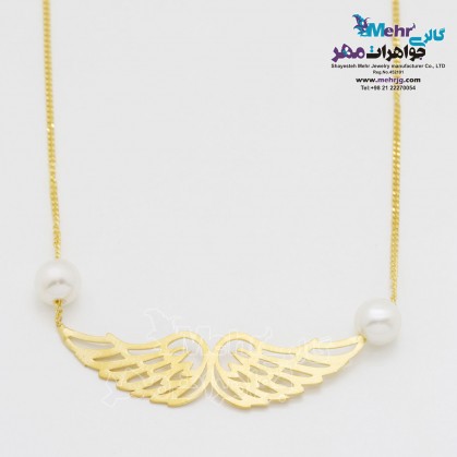 Gold Necklace - Wing Design-SM0374